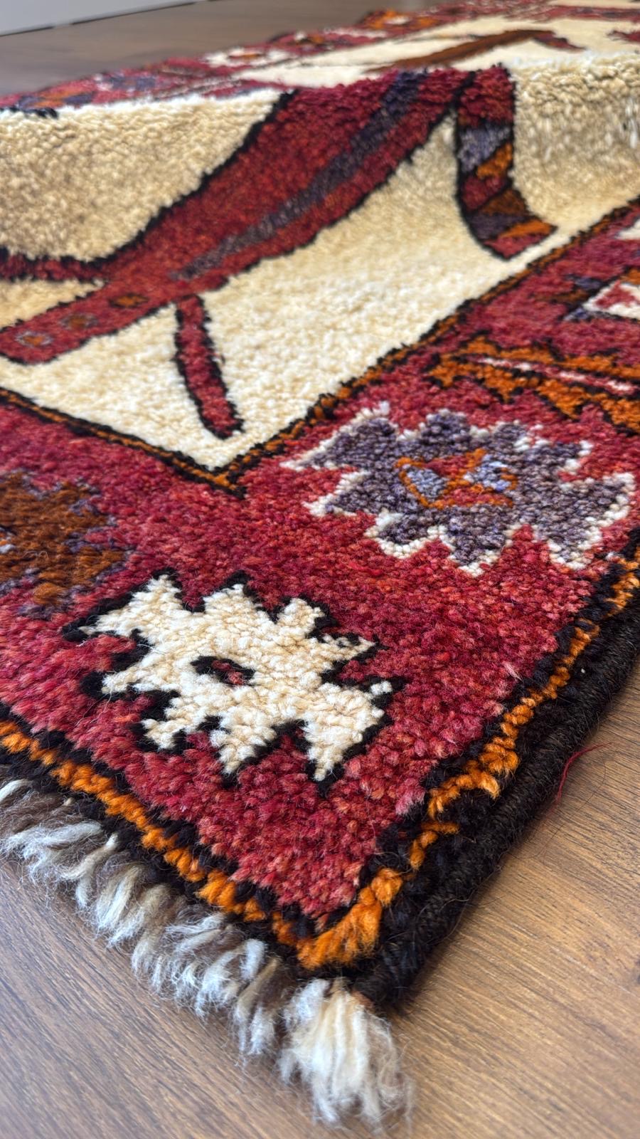 Anatolian Tribal Turkish Runner Rug – 135×350 cm