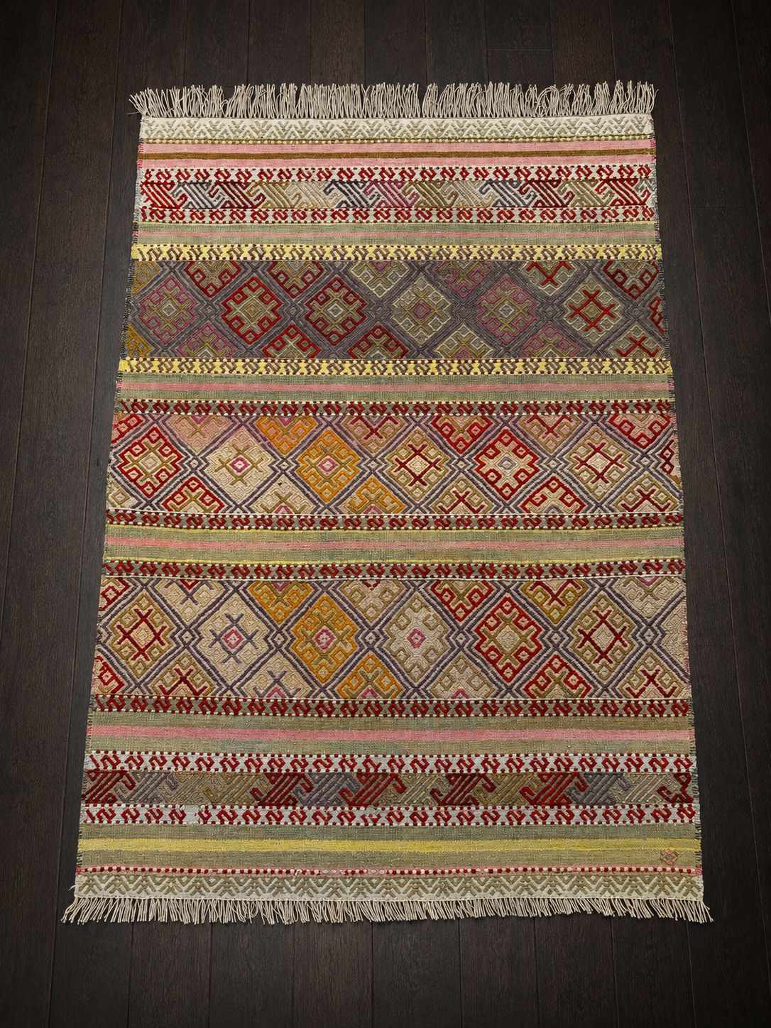 77 × 114 cm | Handmade Vintage Aksaray Cicim Kilim