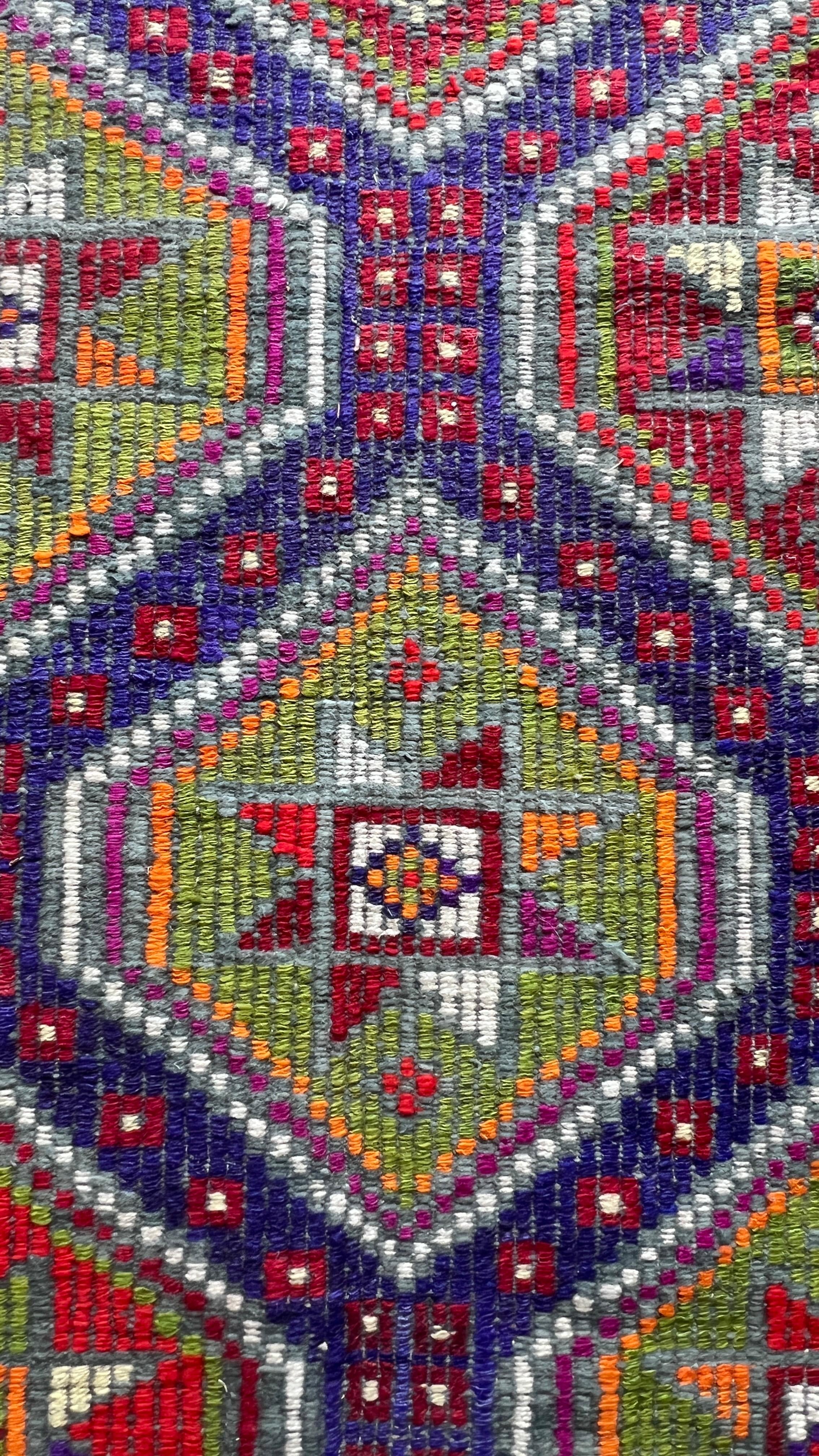 Large Vintage Anatolian Rug – 187x293 cm – Handwoven Wool Statement Carpet