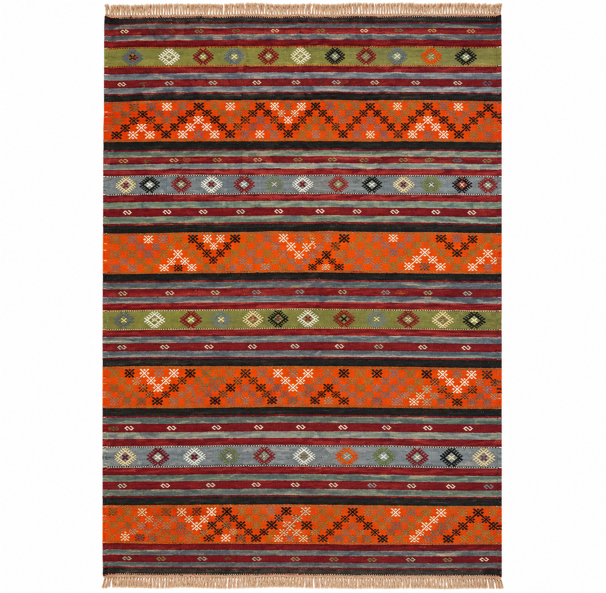 Anatolian Kilim – Orange · 200 × 300 cm