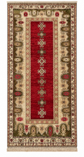 Antique Turkish Milas Rug – Red · 130 × 240 cm