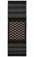 Antique Balıkesir Cicim Kilim Runner – Charcoal · 71 × 192 cm