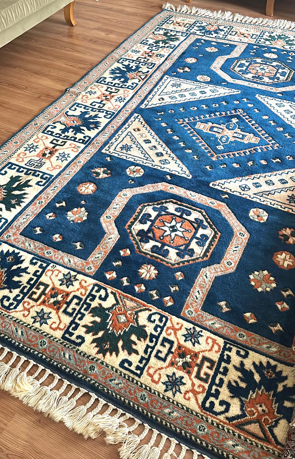 Turkish Yoruk Handwoven Rug – 200×300 cm | Anatolian Tribal Wool Carpet