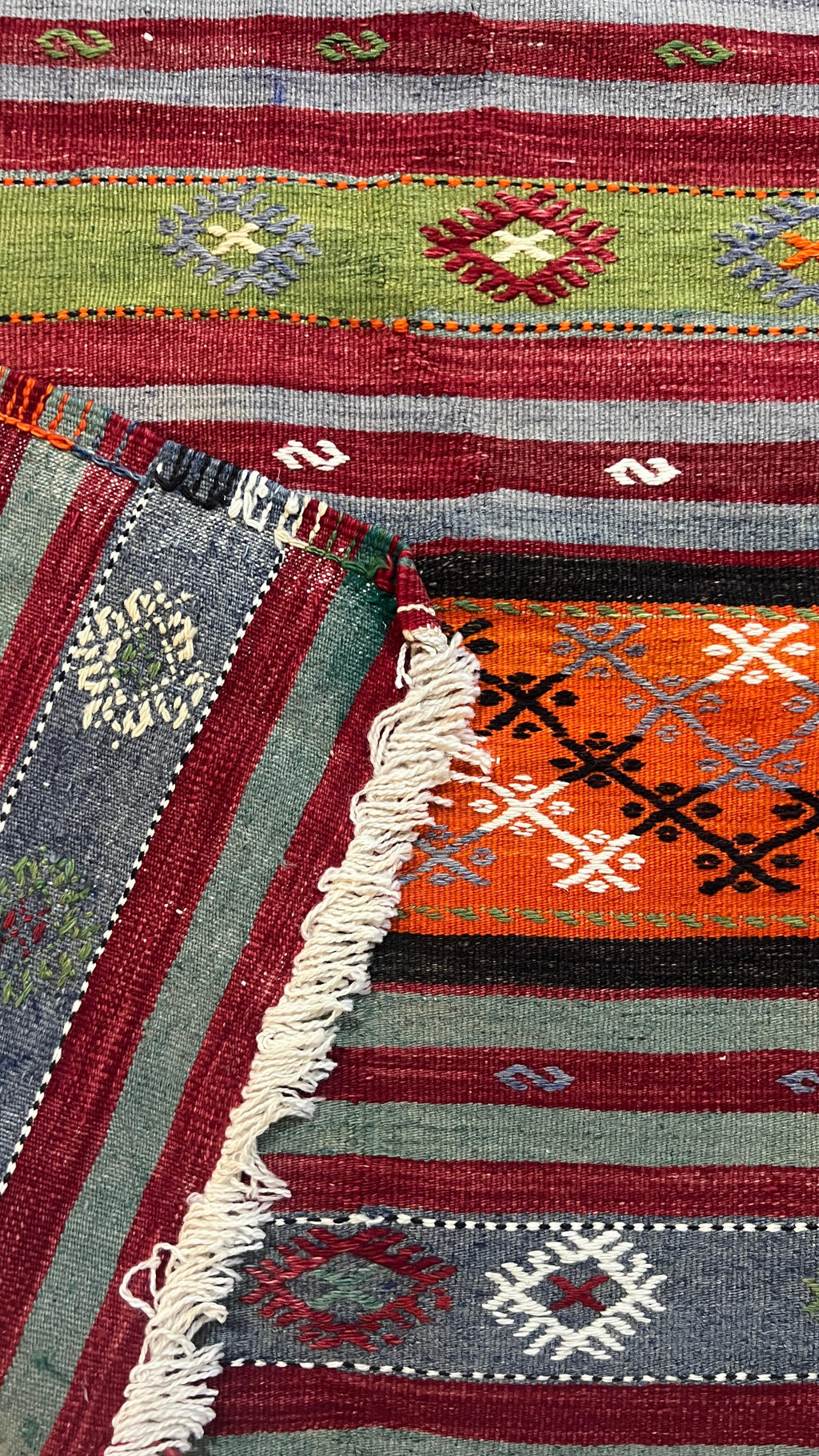 Handwoven Anatolian Kilim Rug – 200x300 cm – Wool Bohemian Tribal Carpet
