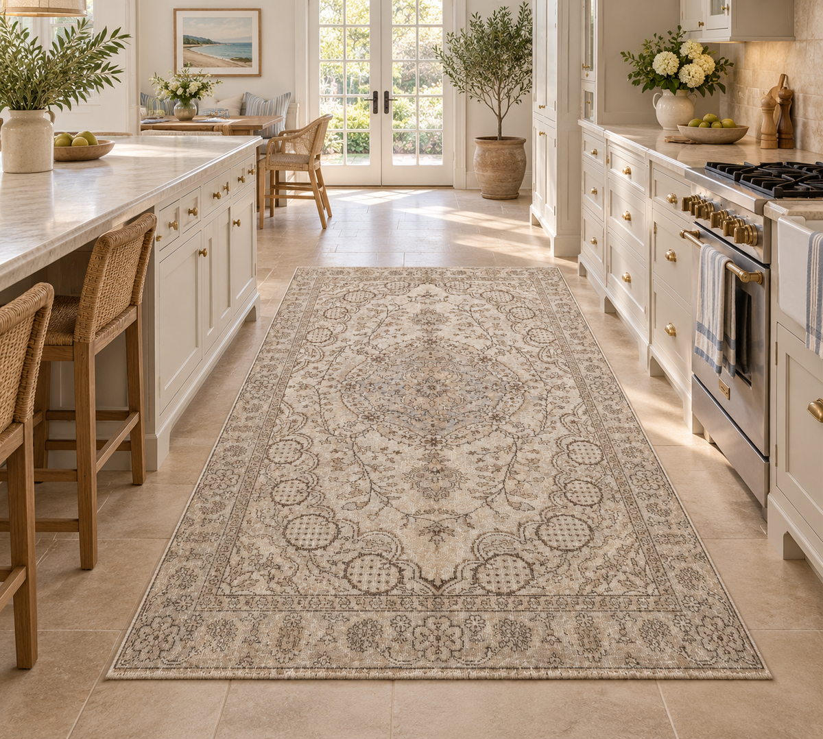 Vintage Turkish Rug, Beige, 162 × 272 cm – detail view 1