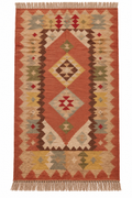 Turkish Kilim – Blush Pink · 136 × 214 cm