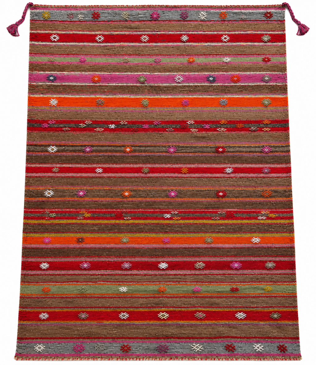 Turkish Kilim – Terracotta · 135 × 200 cm