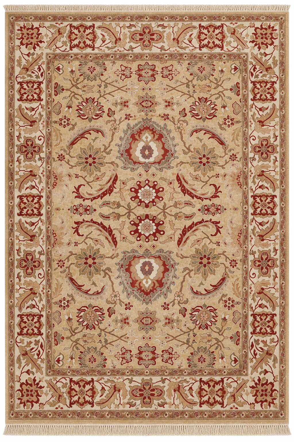 Turkish Oushak Rug – Sand · 220 × 330 cm
