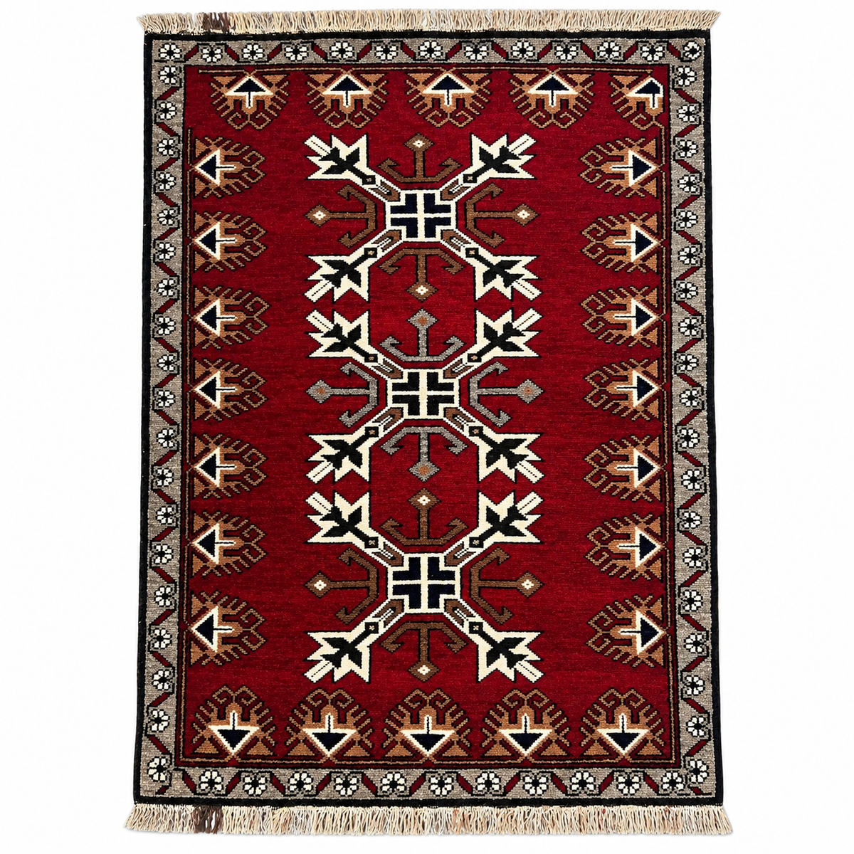 Vintage Turkish Rug, Red, 96 × 138 cm