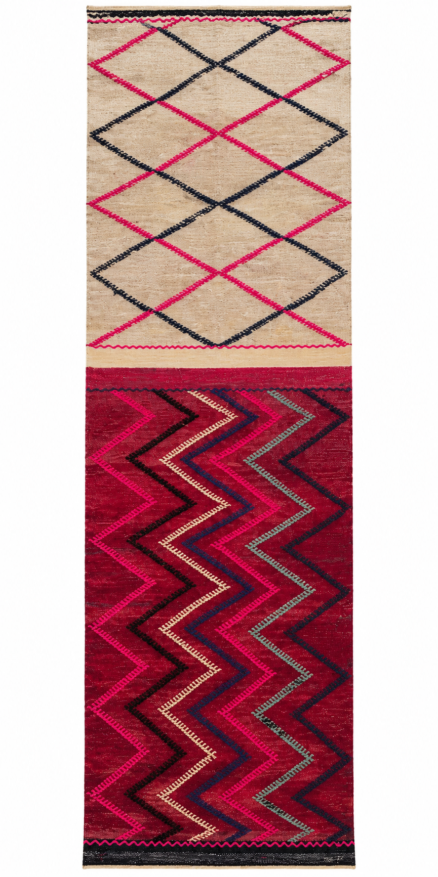 Anatolian Runner Kilim, Red, 115 × 310 cm