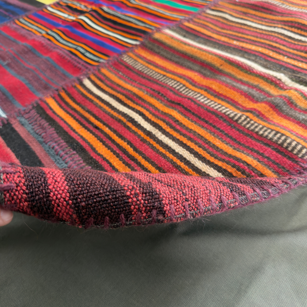 Patchwork Kilim Rug, Multicolour, 201 × 298 cm – detail view 7