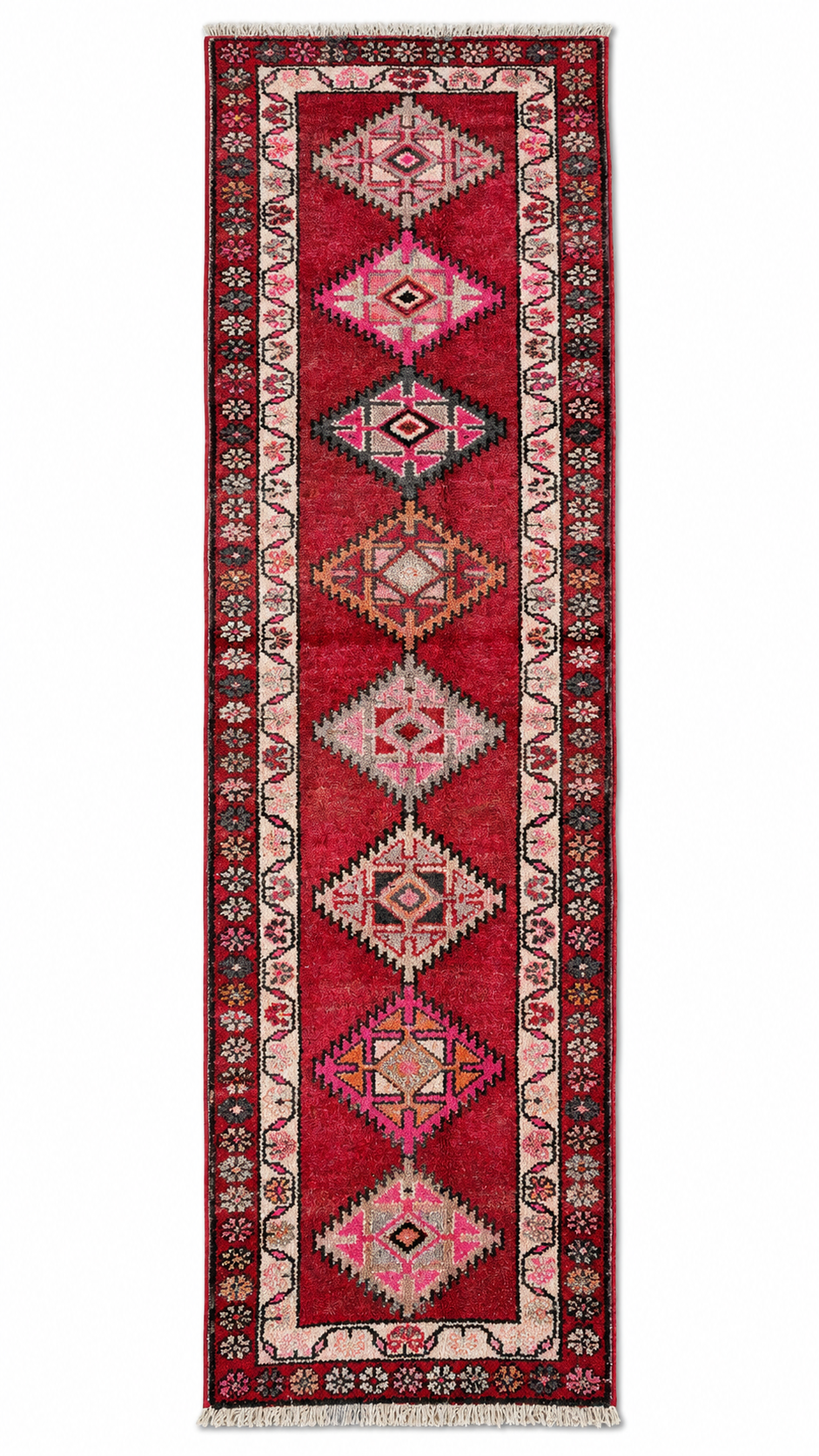 89 × 378 cm | Handmade Turkish Vintage Runner