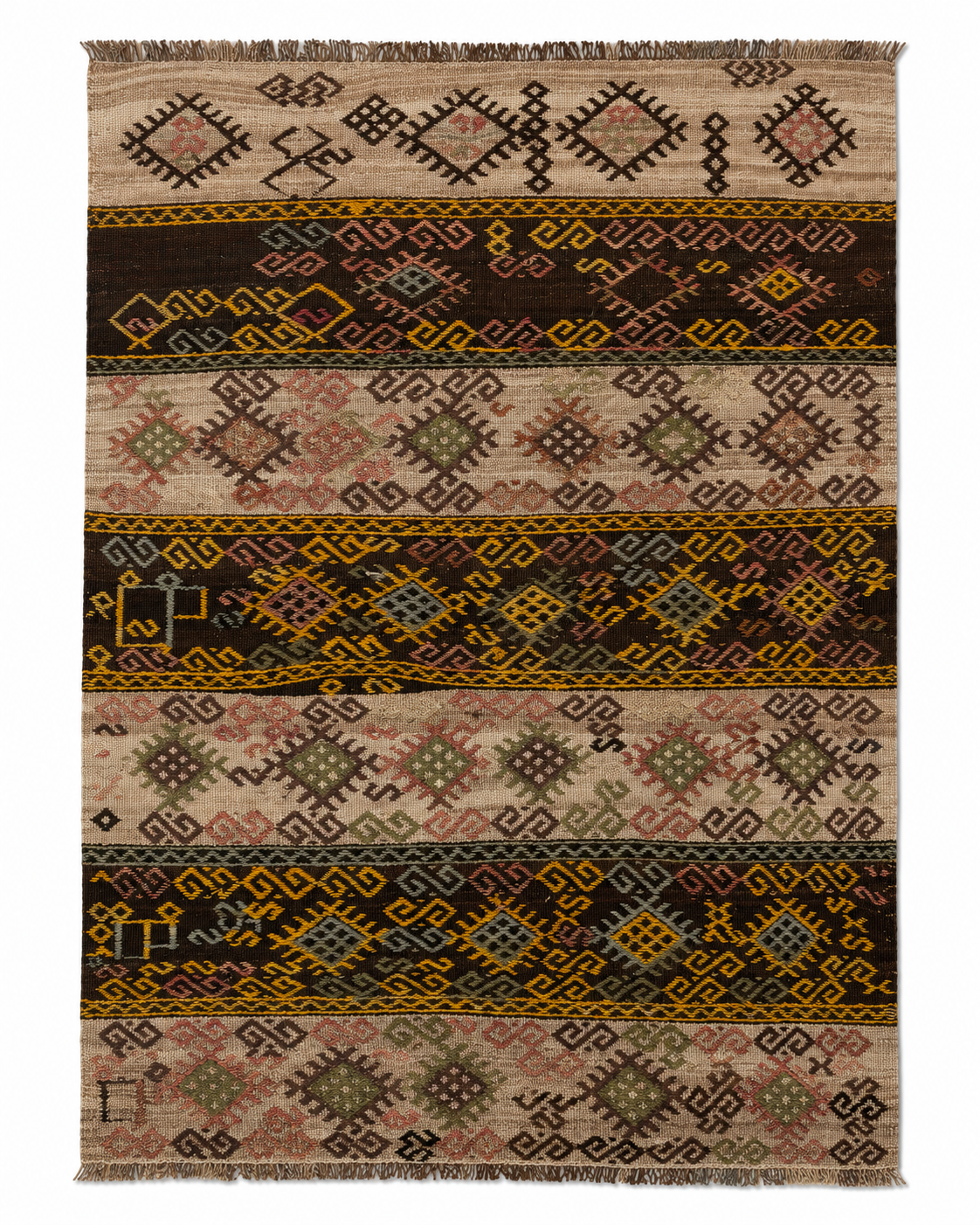 144 × 123 cm | Handmade Kars Cicim Wool Kilim