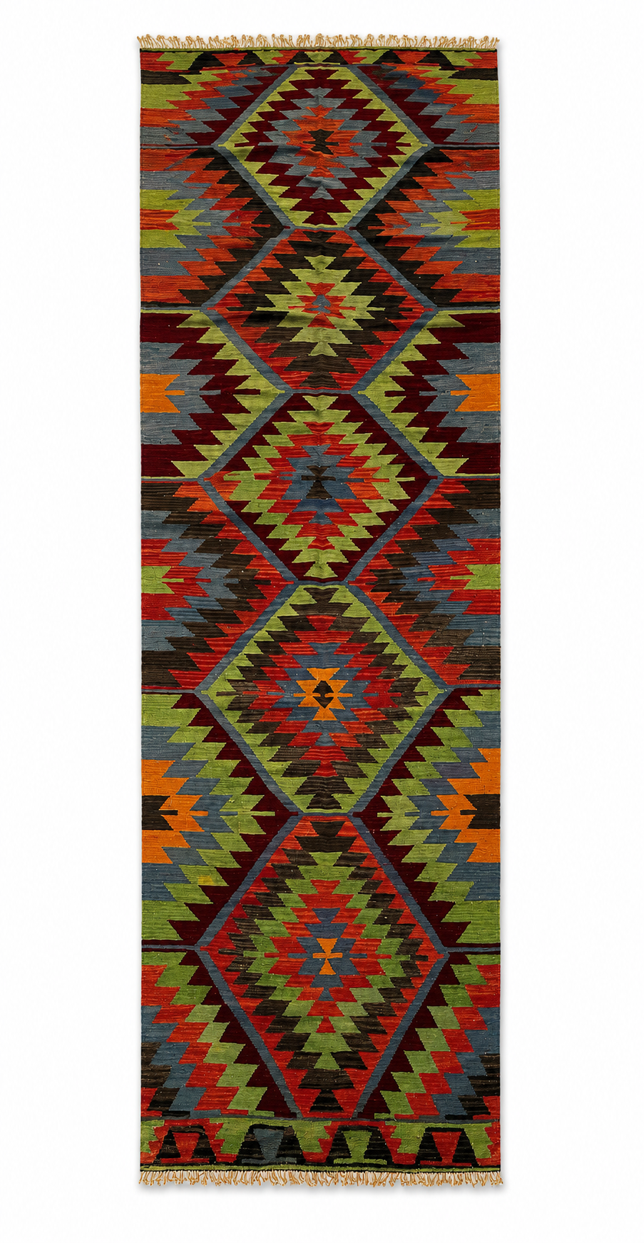 83 × 340 cm | Handmade Uşak Eşme Wool Kilim Runner