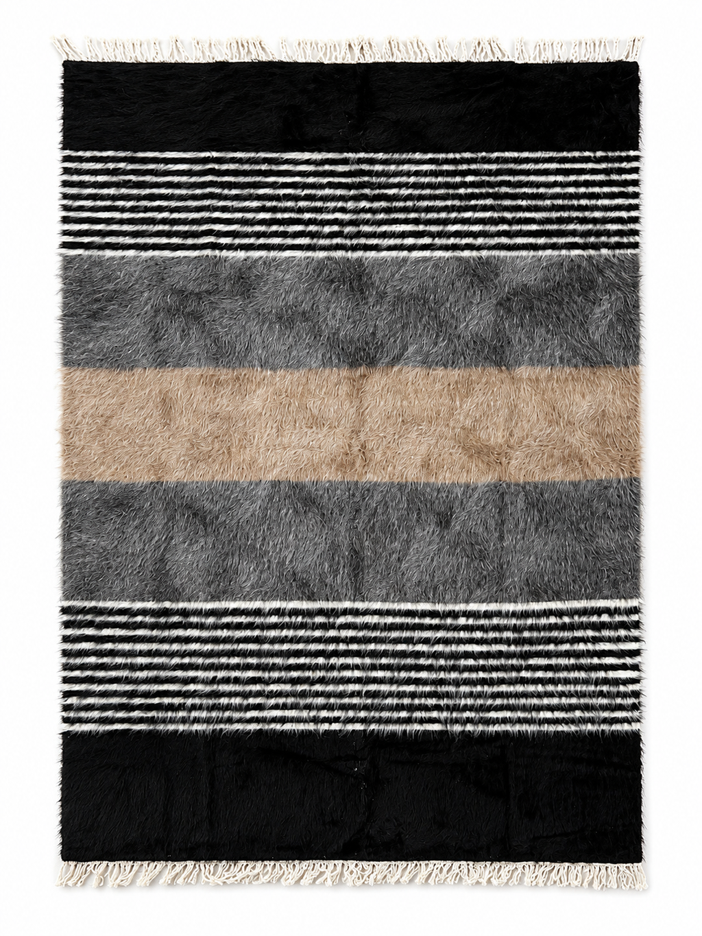 140 × 200 cm Vintage Siirt Kilim – Handmade Turkish Wool Carpet