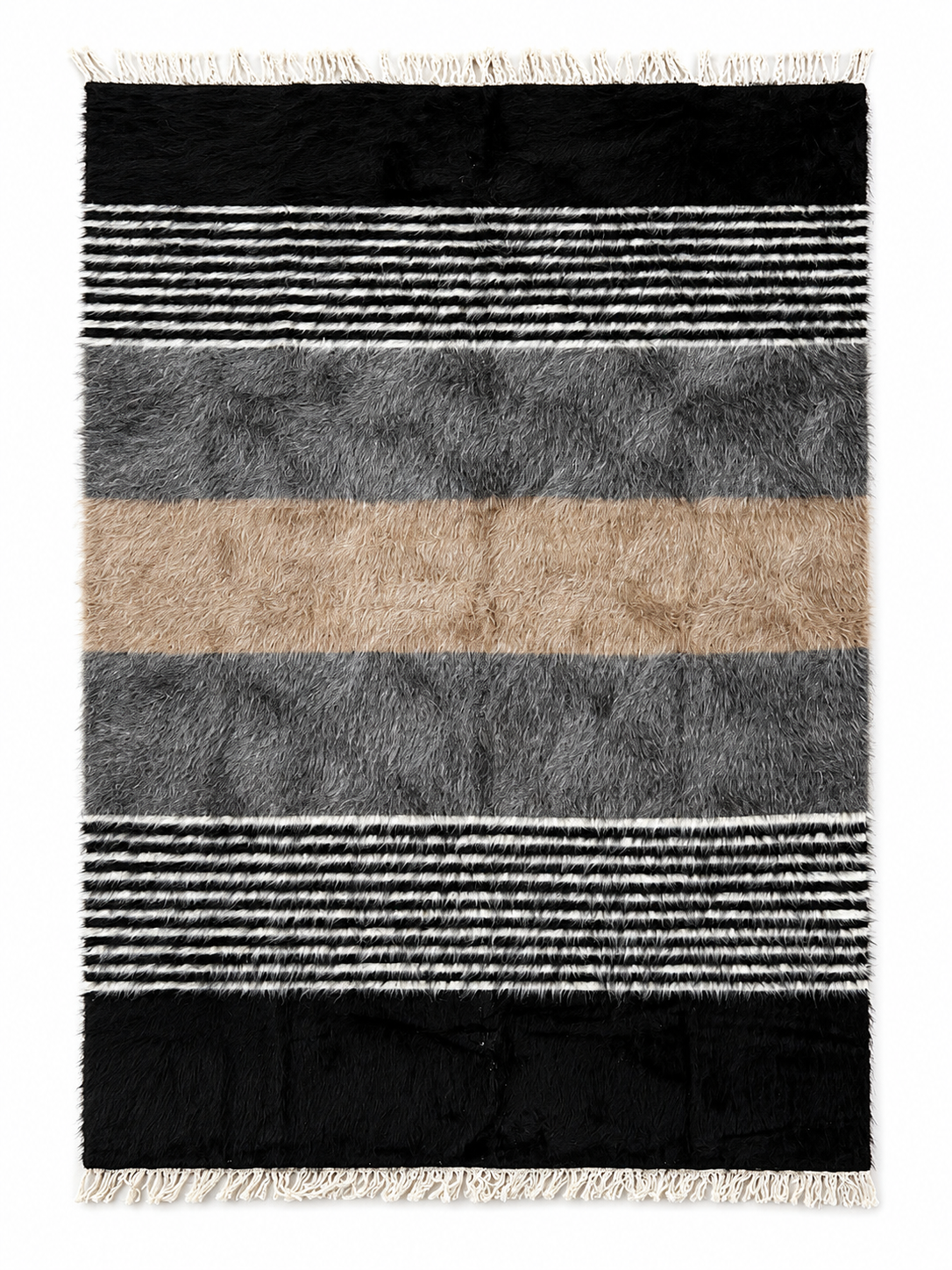 140 × 200 cm Vintage Siirt Kilim – Handmade Turkish Wool Carpet
