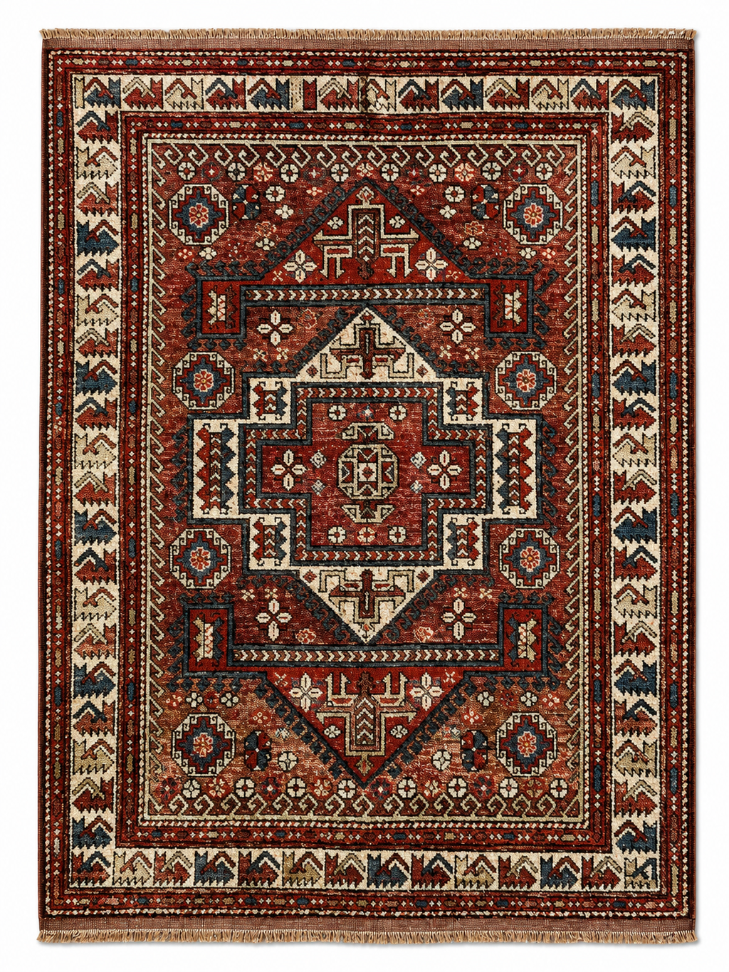 188 × 257 cm | 100+ Year Old Antique Ayvacık Rug | Handmade Turkish Wool Rug