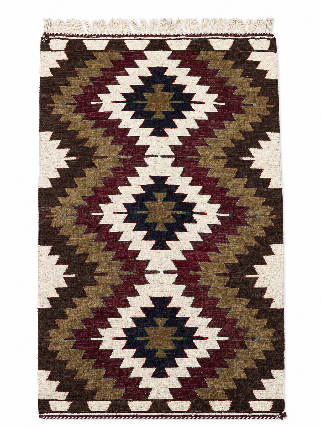 90 × 160 cm Vintage Antalya Kilim – Handmade Turkish Wool Carpet