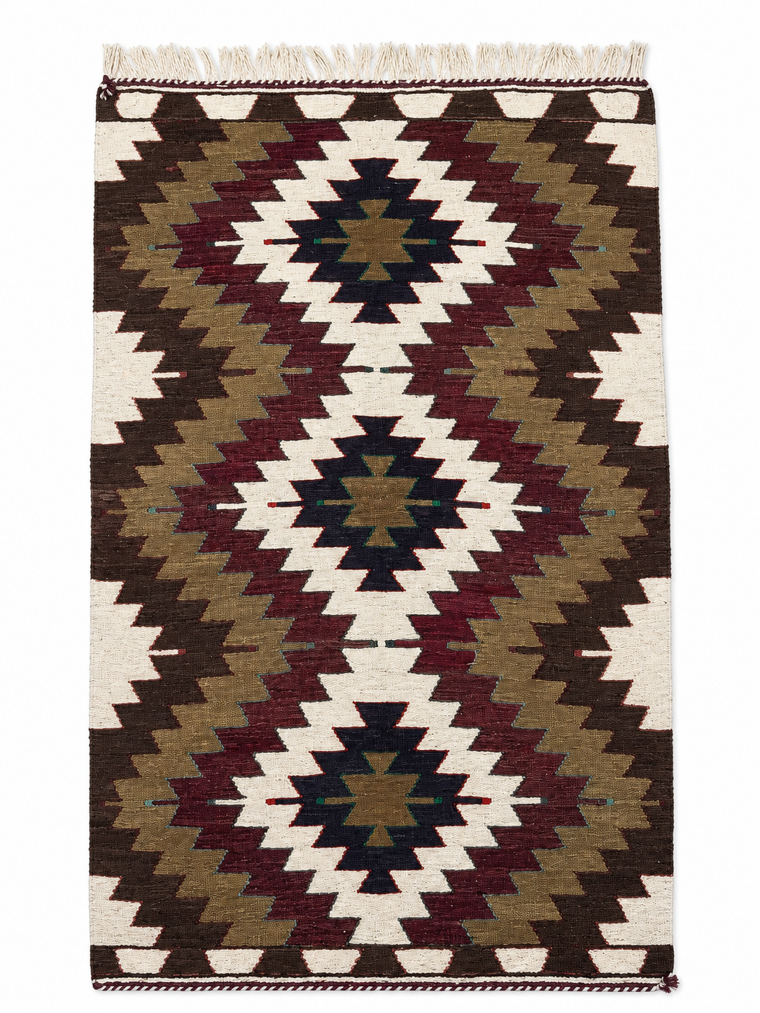 90 × 160 cm Vintage Antalya Kilim – Handmade Turkish Wool Carpet