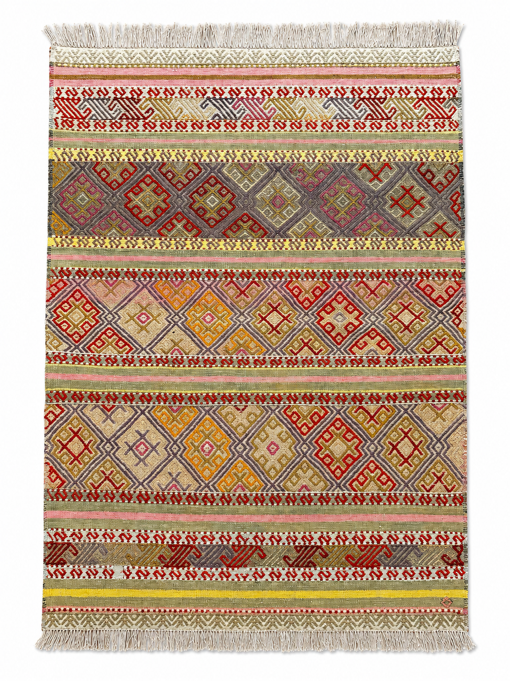77 × 114 cm | Handmade Vintage Aksaray Cicim Kilim