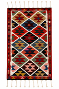 109 × 173 cm Vintage Persian Kilim – Handmade Wool Tribal Carpet