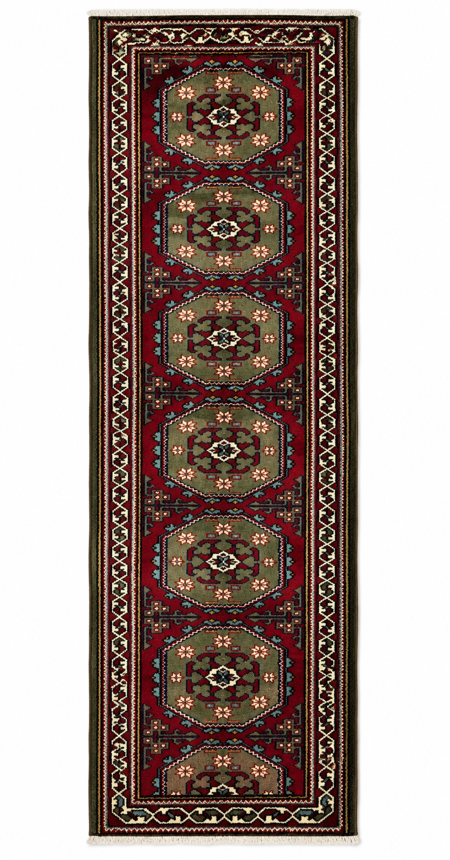 Manisa Kula Runner Rug – 87 × 347 cm | Handmade Turkish Wool Runner