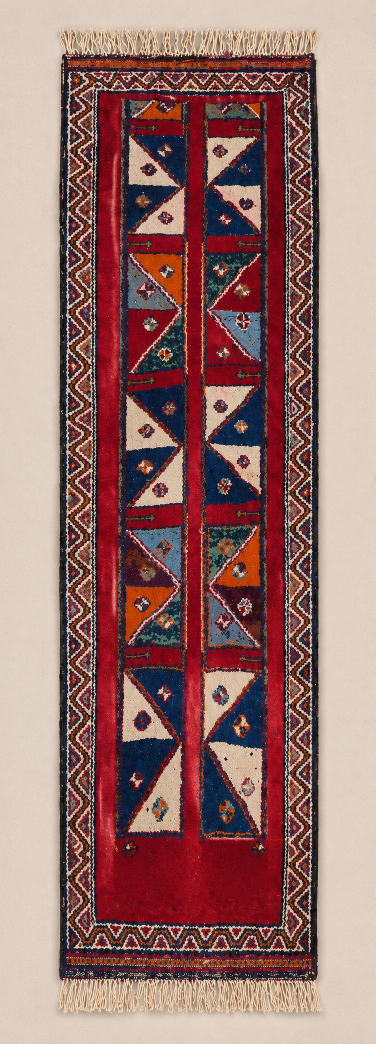 124 × 344 cm | Handmade Kurdish Tribal Runner