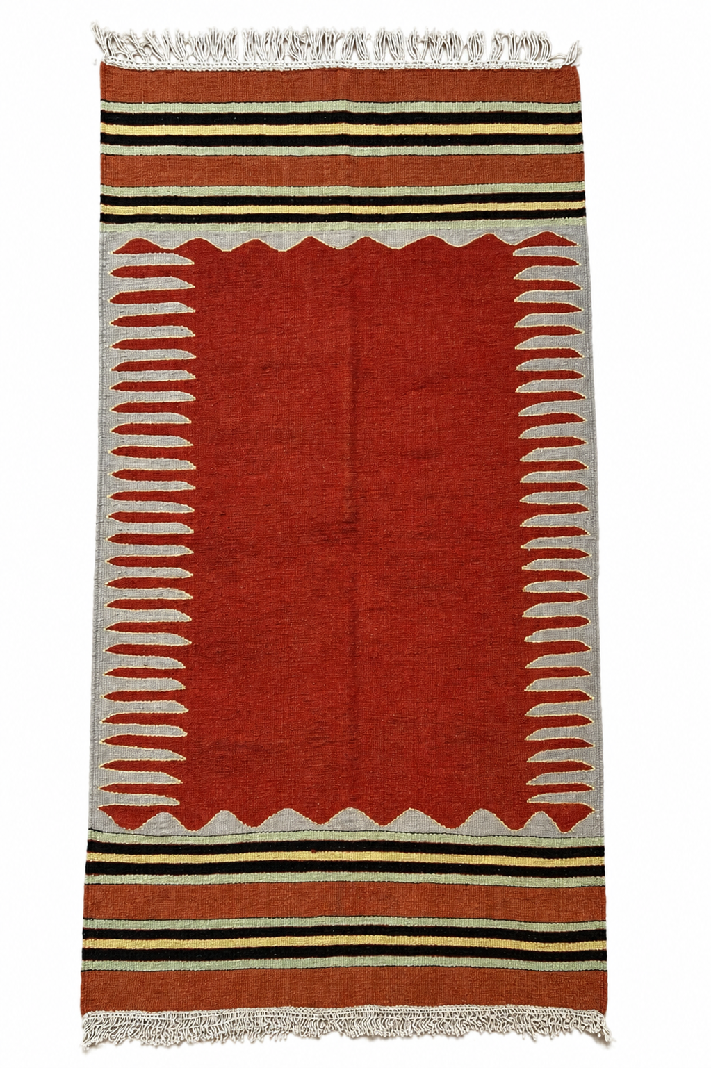 100 × 185 cm Vintage Bodrum Kilim – Handmade Turkish Wool Carpet