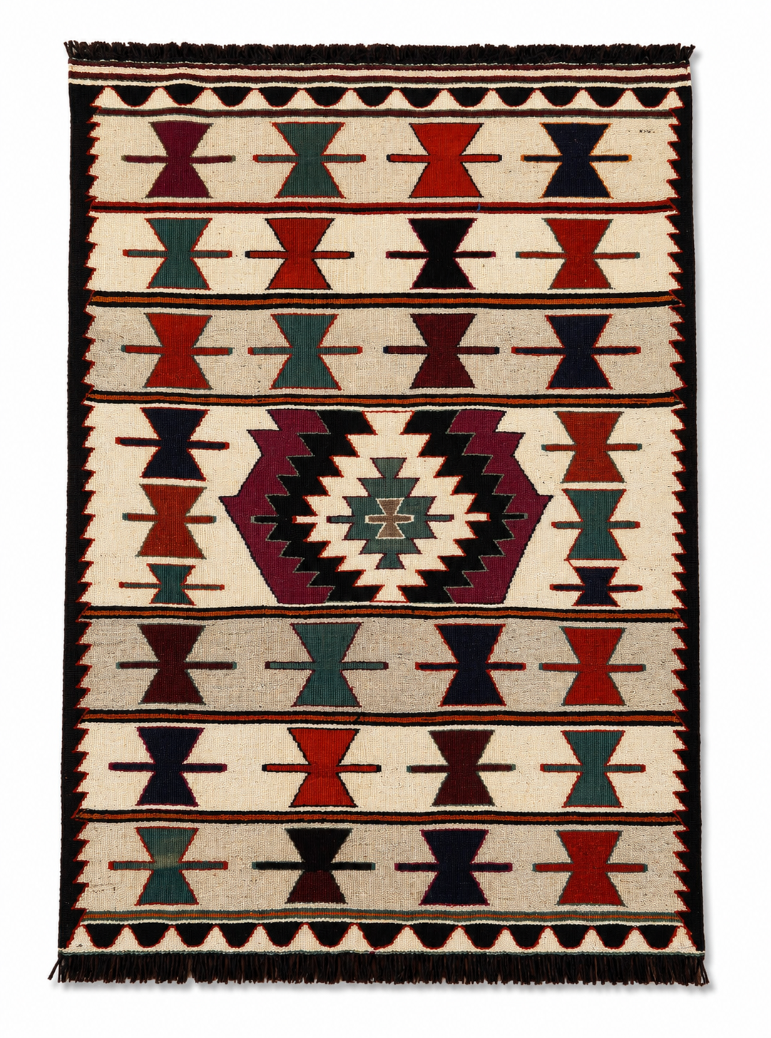 97 × 125 cm | Handmade Mersin Mut Wool Kilim