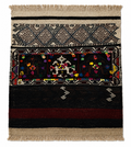 110 × 96 cm | Handmade Vintage Anatolian Wool Kilim