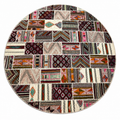305 × 305 cm | Handmade Turkish Wool Patchwork Kilim | One-of-a-Kind