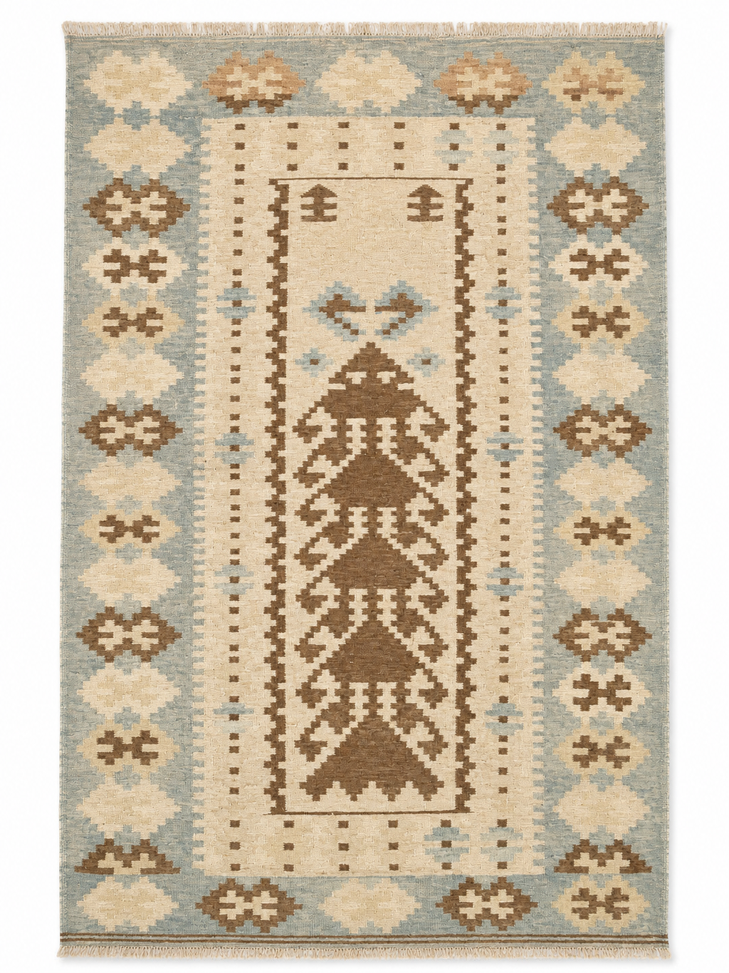 117 × 165 cm | Handmade Afghan Wool Kilim