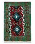 95 × 140 cm Vintage Uşak Kilim – Handmade Turkish Wool Carpet