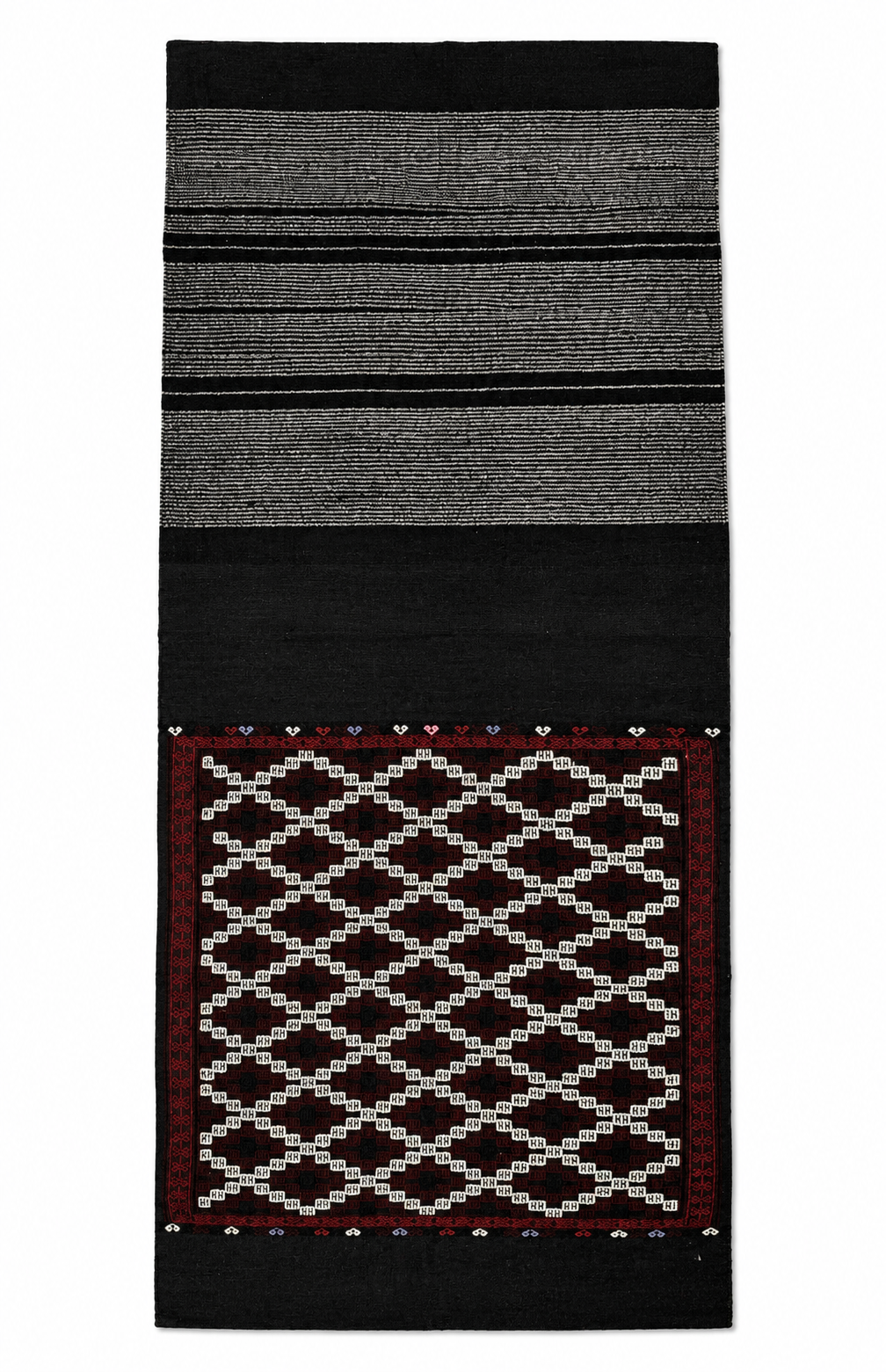 71 × 192 cm Antique Balıkesir Cicim Kilim Runner – Handmade Turkish Wool Carpet