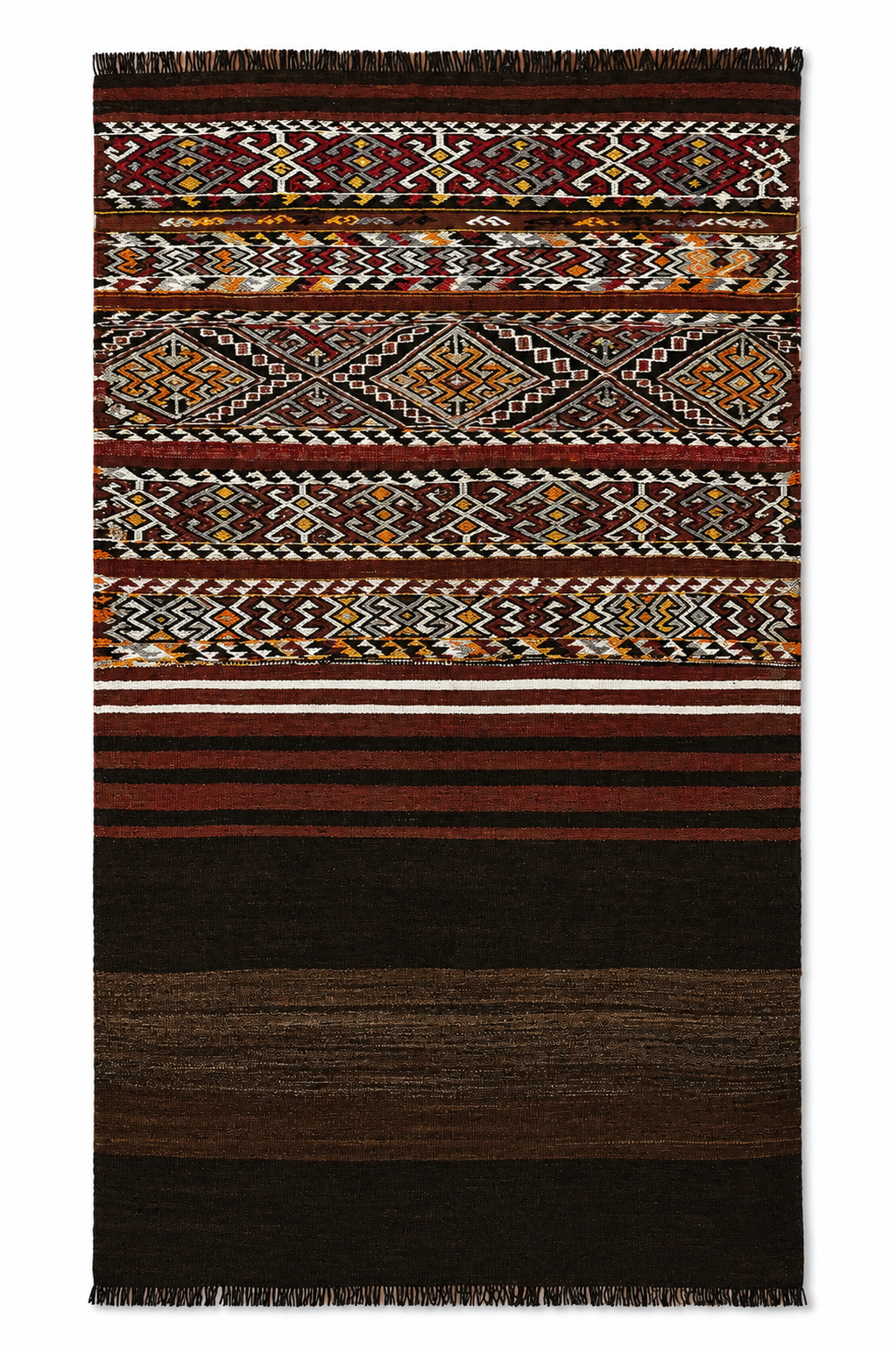 96 × 160 cm | Handmade Mersin Mut Wool Runner Kilim