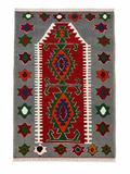 82 × 112 cm | Authentic Handmade Turkish Wool Kilim(c. 1960s)