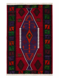 93 × 162 cm | Authentic Handmade Turkish Wool Kilim(1950–1960s)