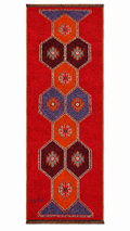 97 × 350 cm | Handmade Herki Tribal Wool Runner