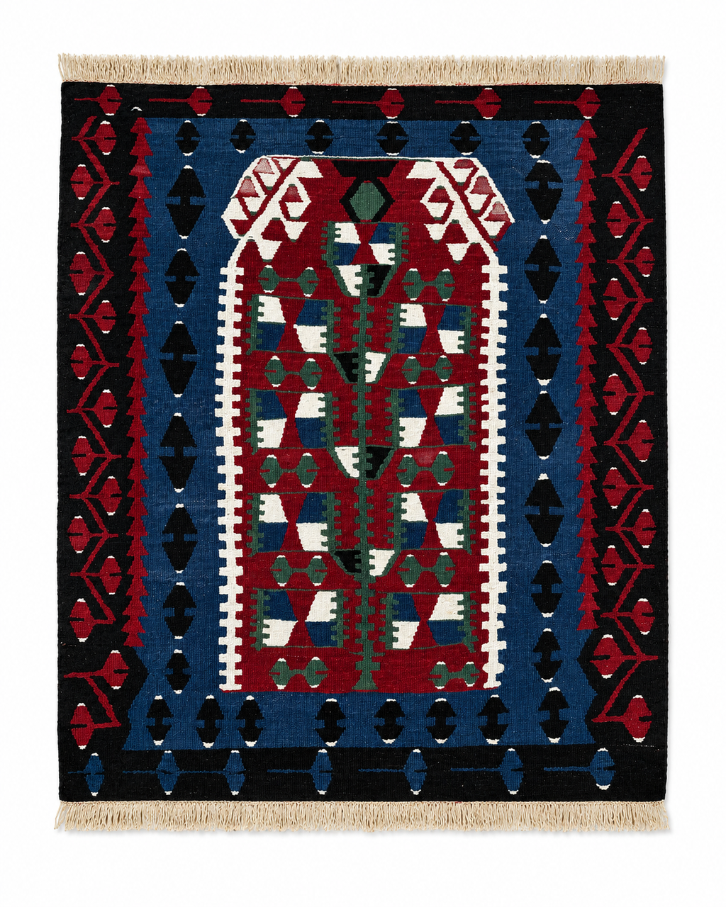 99 × 112 cm | Authentic Handmade Turkish Wool Kilim