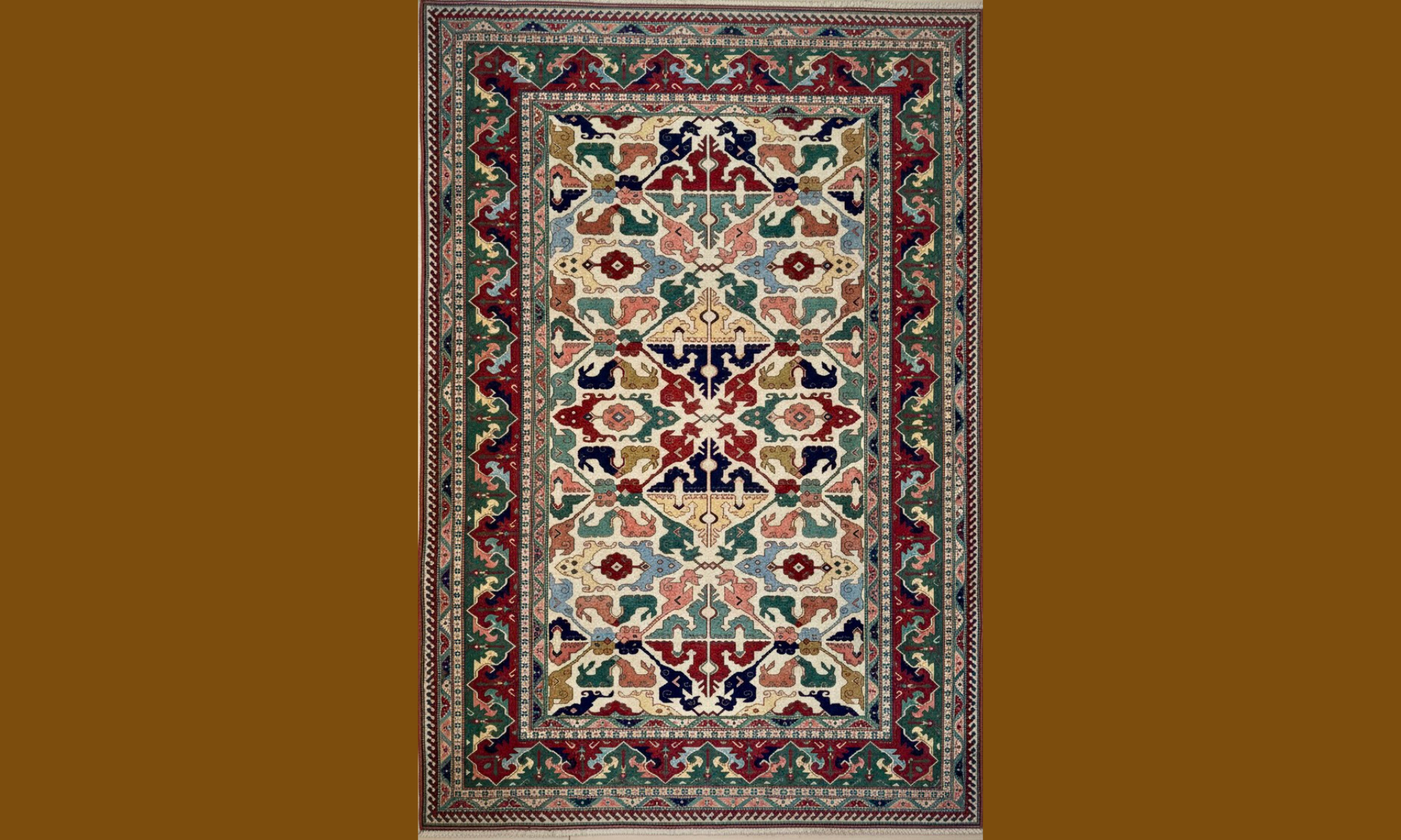 Turkish Yoruk Handwoven Wool Rug – 233×285 cm | Anatolian Tribal Carpet