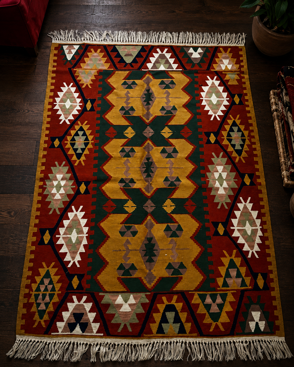Anatolian Kilim – Terracotta · 120 × 180 cm