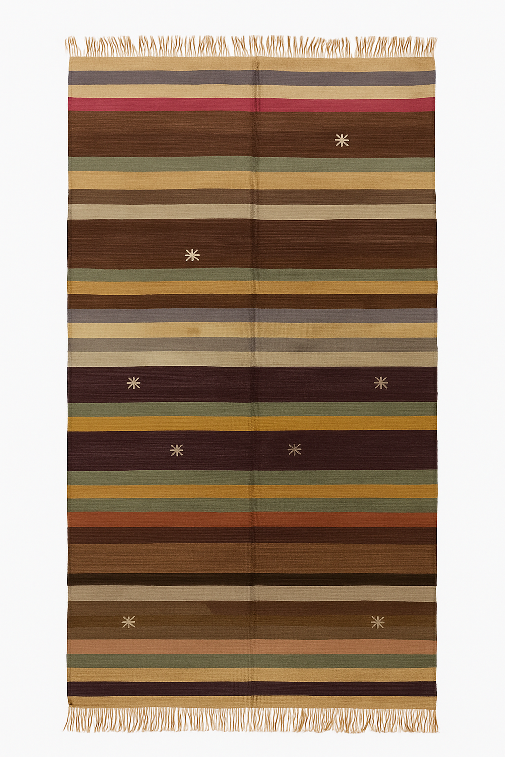 Handwoven Turkish Vintage Kilim Rug – 130×225 cm | Wool Flatweave