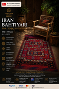 90 × 190 cm | Handmade Iranian Bahtiyari Kilim