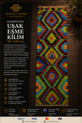 90 × 340 cm | Handmade Uşak Eşme Wool Kilim Runner