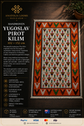 102 × 152 cm | Handmade Yugoslav Pirot Wool Kilim