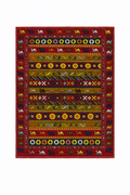 Azerbaijani Karabakh Rug – 130 × 190 cm | Handmade Wool | Camel & Floral Motifs