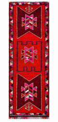 96 × 311 cm | Handmade Vintage Herki Wool Runner
