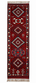 92 × 370 cm | Handmade Vintage Herki Wool Runner