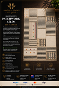 174 × 237 cm | Handmade Patchwork Wool Kilim