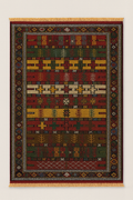 Turkish Kilim Rug – 133 × 192 cm – Handmade Wool – Raised Relief Weave – Anatolian Tribal Decor